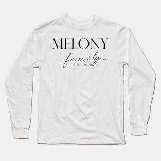 Melony Family EST. 2020, Surname, Melony Long Sleeve T-Shirt